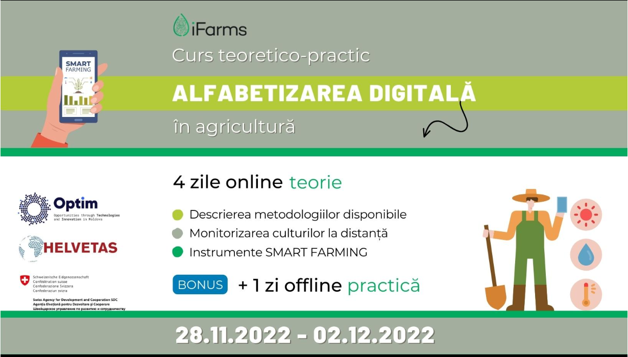 Curs teoretico-practic privind alfabetizarea digitală în agricultură